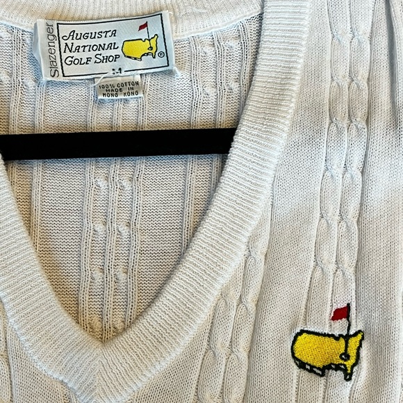 Vintage Master’s White V-Neck Vest Women’s M - Picture 1 of 2